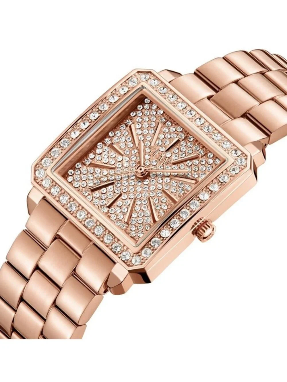 NWT JBW Cristal 28 Jewelry Set Rose Gold-tone Dial Ladies Watch